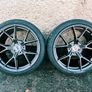 R19 5x112 Bola FLY staggered alloy wheels with new tyres Image 2