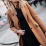 Zara Camel Longline Blazer Coat  Smart Tailored Jacket Image 4