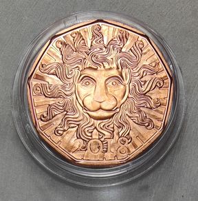 Austria 5 Euro Copper Uncirculated Coin 2018 - 650th Anniversary of the founding of the Austrian National Library - New Year Coins
