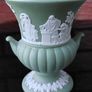 Wedgwood Jasperware Sage Green "Maidens" Urn Vase Image 5