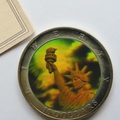 Hologram Statue of Liberty 10 Dollars 2002