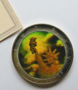 Hologram Statue of Liberty 10 Dollars 2002