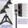 Ipad Tripod Stand, Height Adjustable iPad Stand Holder & Floor Stand with 360 Rotating iPad Tripod Mount for 4.5-12.9 Inch Tablets & Smartphones Image 7