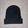 Canada Goose Arctic Program Black Ribbed Beanie Hat | Luxury Winter Knit | One Size | Classic Logo Image 2