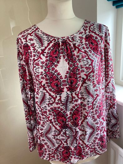 Part Two Wine / Red Loose fitting top - Size 12