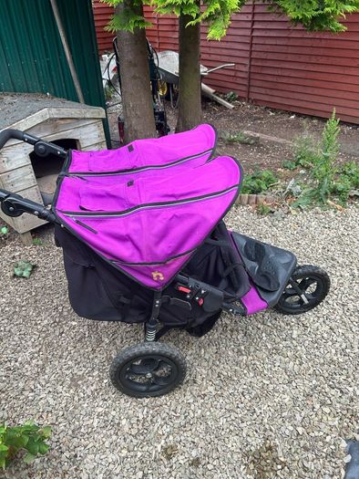 Out and about double buggy