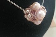 Baroque beaded pendant
