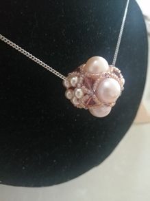 Baroque beaded pendant