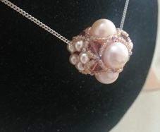Baroque beaded pendant