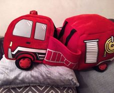 Fire truck costume age 2 to 5 years.