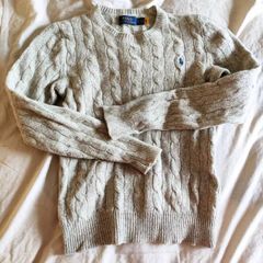 Classic Polo Ralph Lauren Cable Knit Sweater XS