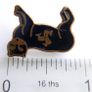 Vintage Black Cat Enamel Pin Badge - Isle Of Man Lucky Charm Image 6