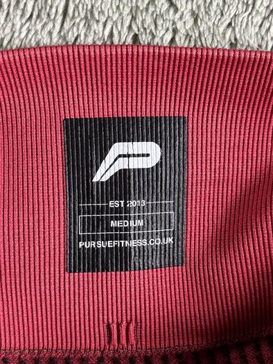 Pursue Fitness Burgundy Seamless Leggings M