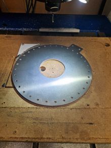 HF Vertical antenna radials plate
