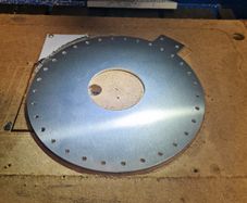 HF Vertical antenna radials plate