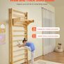 Swedish Ladder Wall Gym, 10-Level Solid Wood Indoor Jungle Gym, 220lbs Loading Indoor Playground Climbing Ladder for Kid Adults, Gymnastic Stall Bars with Pull-Up Bar - Ideal Gift for Boys Girls Image 5