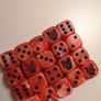 Dice - 20 Red dice with graphic Image 2