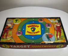Berwicks Target Tiddlywinks (BER-05v2) - Vintage Yellow Pot Variant COMPLETE