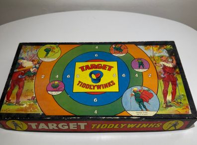 Berwicks Target Tiddlywinks (BER-05v2) - Vintage Yellow Pot Variant COMPLETE
