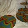 Mid century James kent 3 tier cake cake stand Image 3