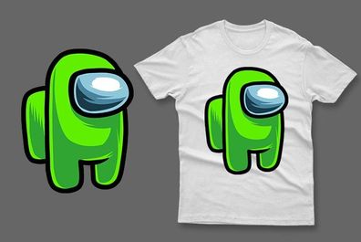 Lime green impostor among us t-shirt impostor t-shirt