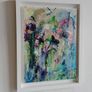 Original Abstract Painting Framed Original Floral Landscspe Garden Image 10
