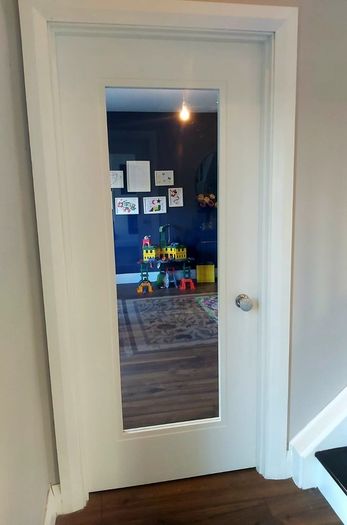 Deanta Primed Nm11g Frosted Glass Doors 80x34