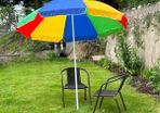Summer Pride Rainbow Or Black & Red Garden Pub Party Parade Umbrellas. Brand New In Box 2 Metre