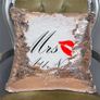Circle Hand Game Mermaid Sequin Cushion cover | Funny Reveal Pillow | Two Toned Image 6