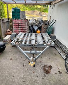 Galvanised 3-Bike Motorcycle Trailer - Strong & Ready to Use