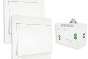 MOES Wireless Light Switch Kit, Kinetic Switch, No Wiring No Battery Easy Installing, Outdoor Remote Control