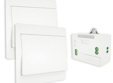 MOES Wireless Light Switch Kit, Kinetic Switch, No Wiring No Battery Easy Installing, Outdoor Remote Control