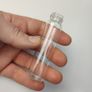 215 - Set of 5 Vintage Clear Glass Decorative Collectible Vials Lab Tubes Image 5