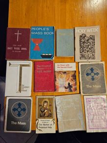 12 X Religious Vintage Books & Booklets 1950-60-70s. See Photos For Same.