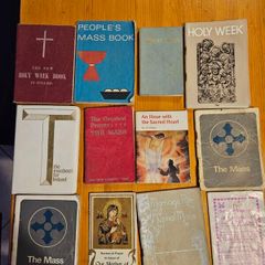 12 X Religious Vintage Books & Booklets 1950-60-70s. See Photos For Same.