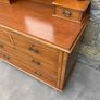 Late Victorian Oak Dressing Chest With Mirror. Image 5