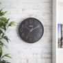 Rose Gold Wall Clock, Black 30 cm T878500RB Image 3