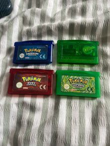 Gameboy advanced games (Pokemon originals, Dragon Ball Z)