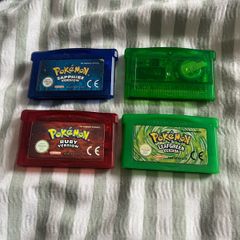 Gameboy advanced games (Pokemon originals, Dragon Ball Z)