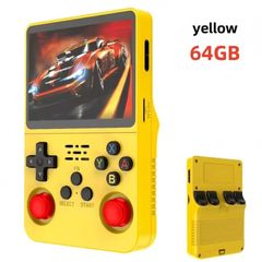R36S handheld games console YELLOW 64gb