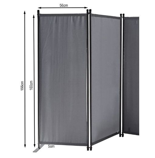 Office Partition Room Divider Wall 71" x 72" Privacy Office Divider Brown