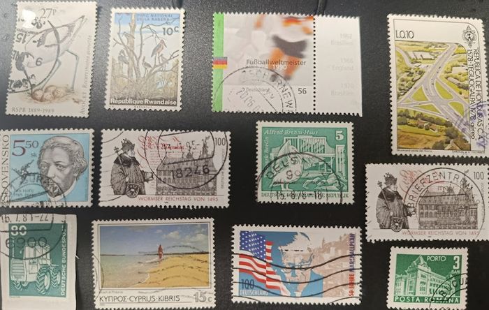 1950s 2000s Worldwide Mixed Countries Selection