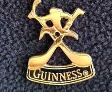 Guinness Hurling Pin Badge
