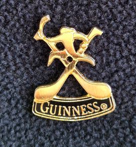 Guinness Hurling Pin Badge