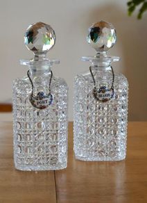 Victorian Decanters with T.Goode and Company labels