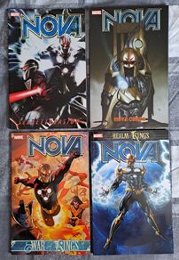 NOVA graphic novels. By Dan Abnett & Andy Lanning. War Of Kings. Secret Invasion. From Marvel Comics