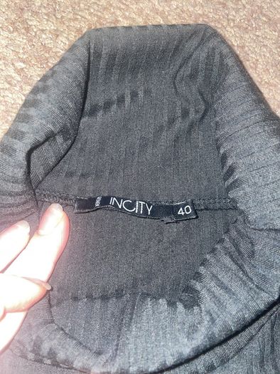 black sweater