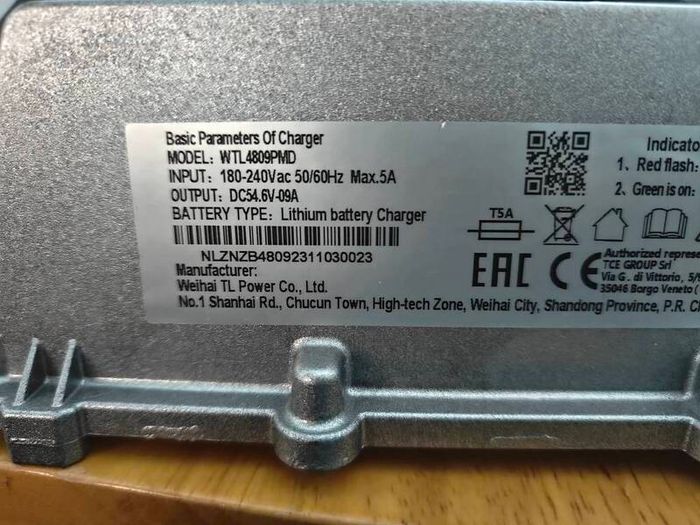 Noblelift PTE20Q2-A charger