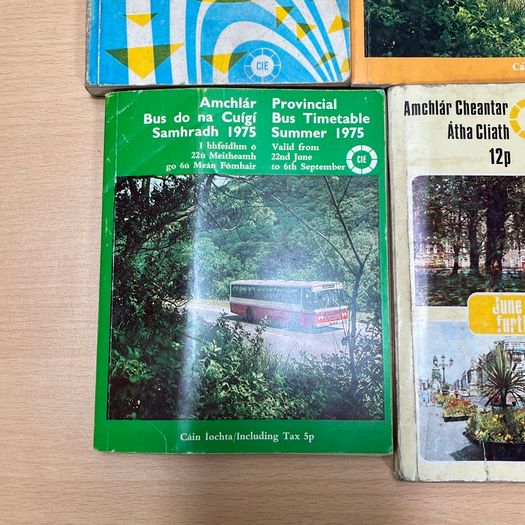 Dublin Bus \ Provincial Timetables with Maps - all different 1972-1978
