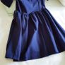 Zara Navy Dress with Cream Collar - Size XS Image 8